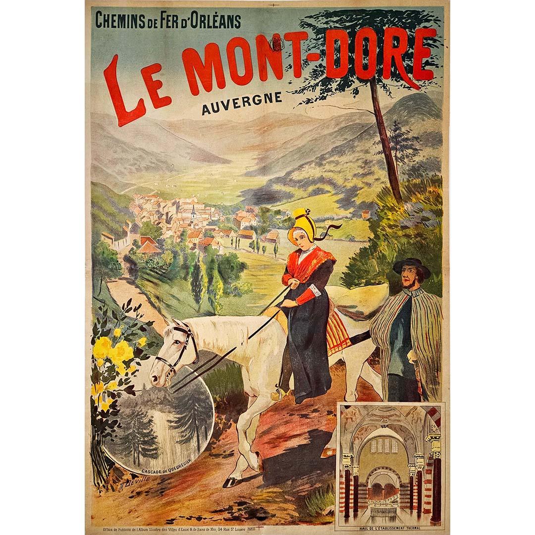 Deville's original poster for Chemins de fer d'Orléans Le Mont-Dore Auvergne - Print by M. Deville