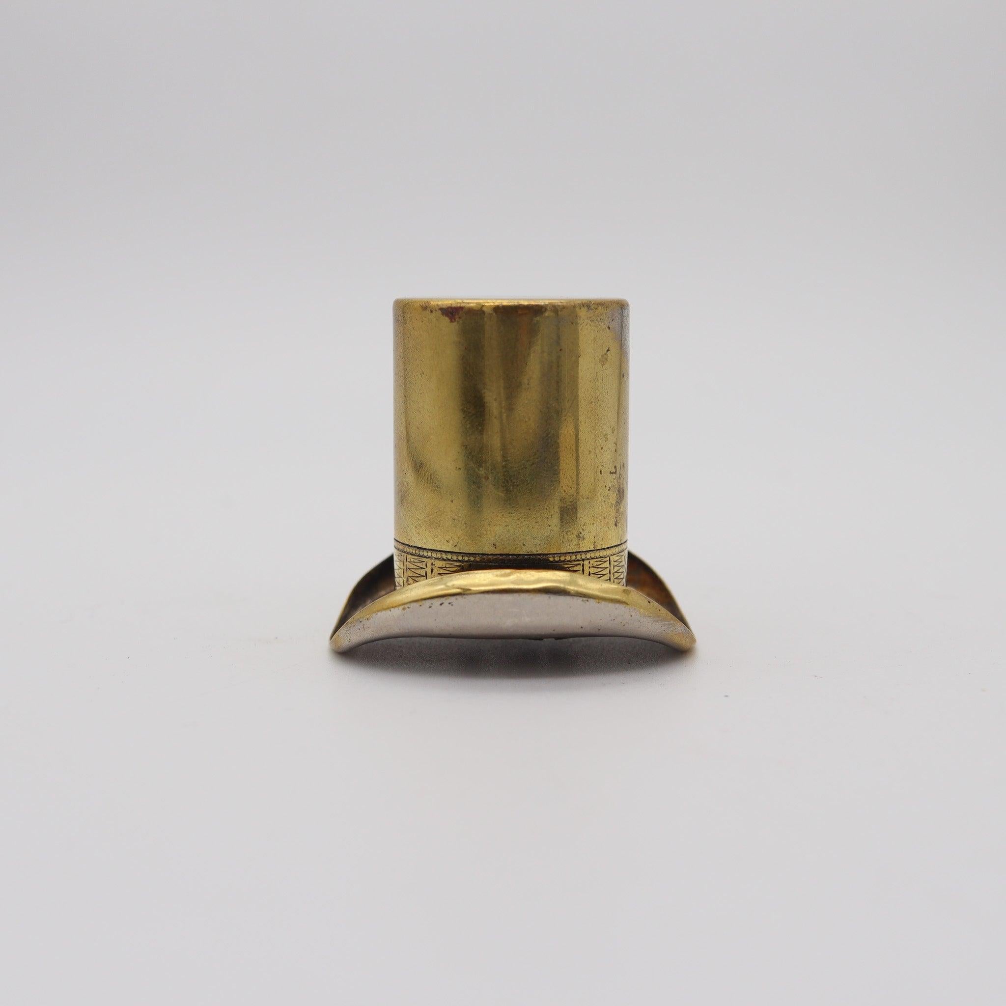 Art déco M. E. BERNHARDT, applique de bureau autrichienne haut de gamme en laiton poli, 1912 en vente