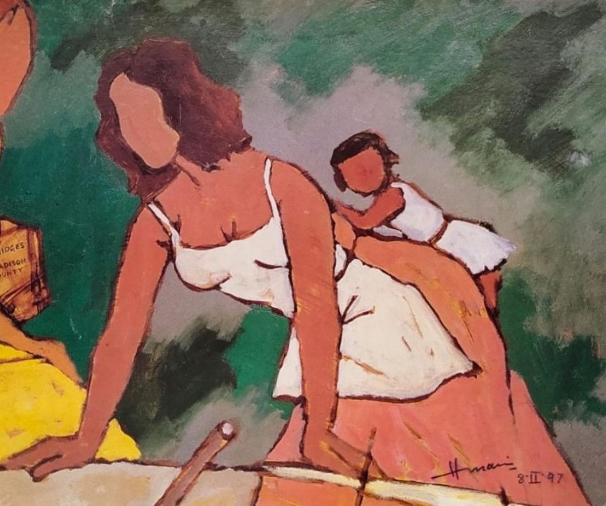 mf husain serigraph