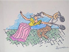 Gaj Gamini Seriesv, Mixed Media on Paper by M.F. Husain “In Stock”