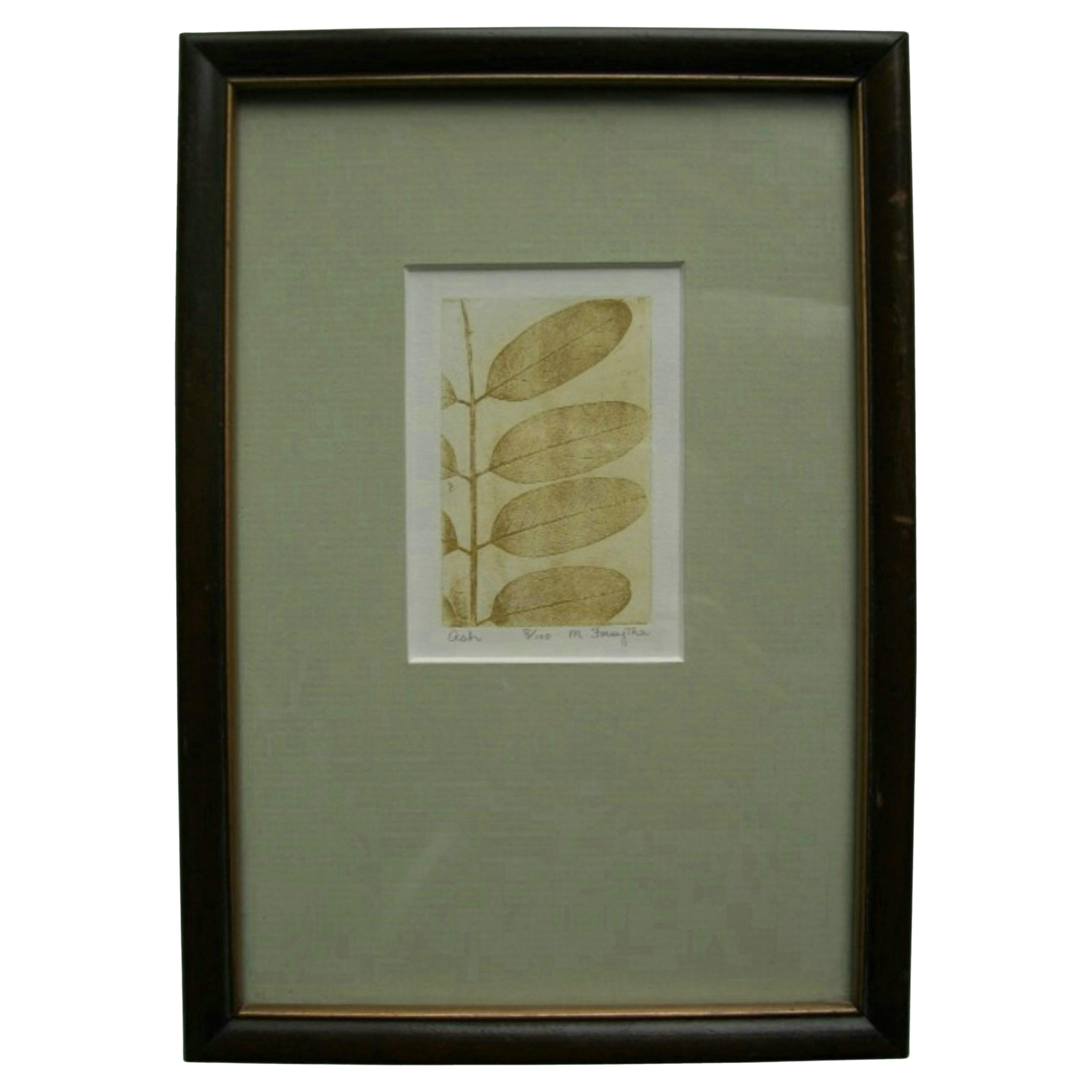 M. FORSYTHE - 
Ash
 - 8/100 - Incisione d
arte d
epoca - Canada - 20° Secolo in vendita