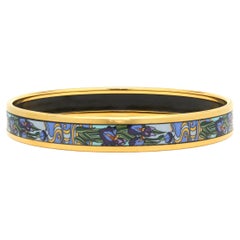 M. Frey Willie, bracelet jonc Iris en acier et émail de couleur or