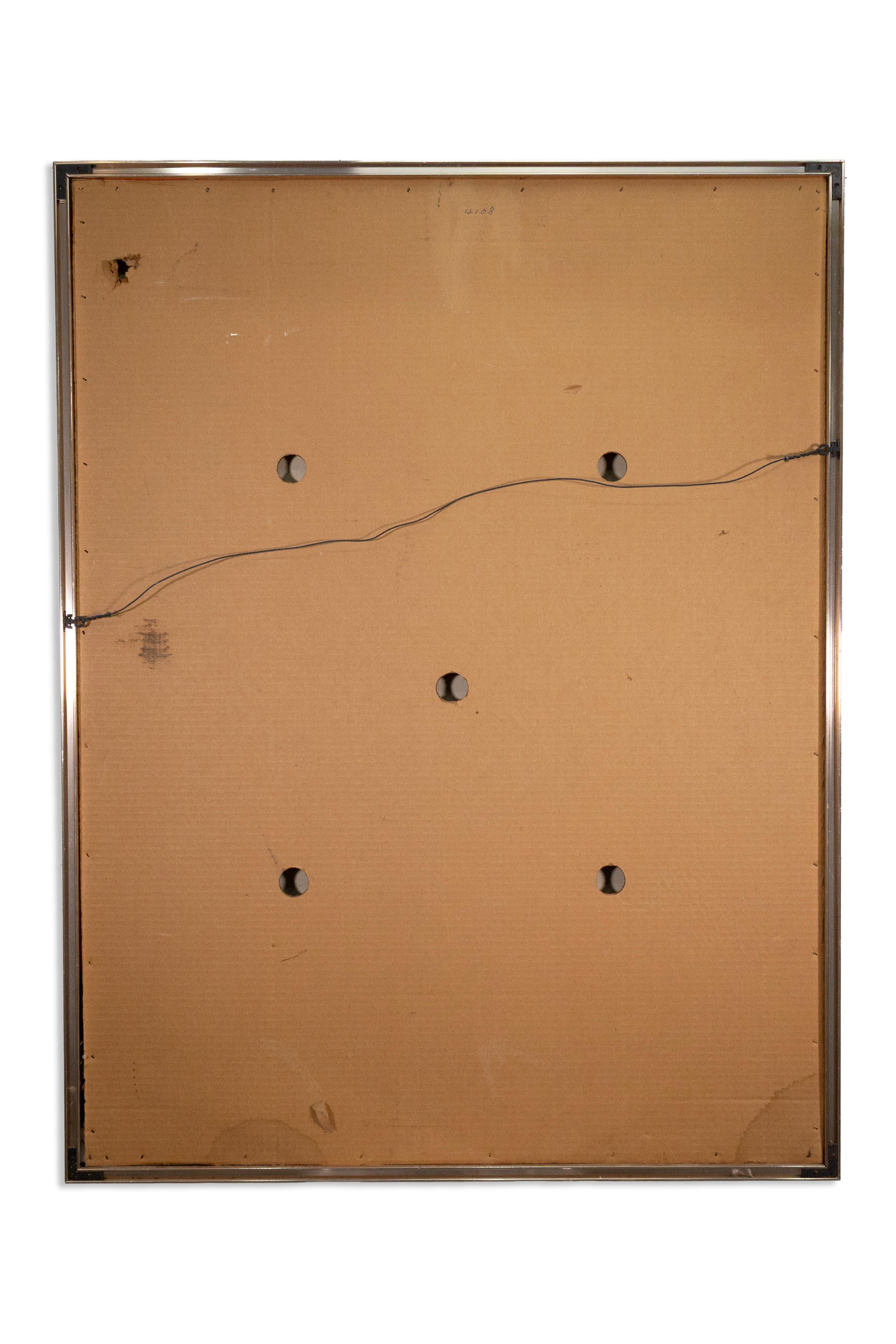 M. Gallagher Postmodernes Portrait Signiert 1971 Acrylgemälde auf Leinwand im Angebot 3