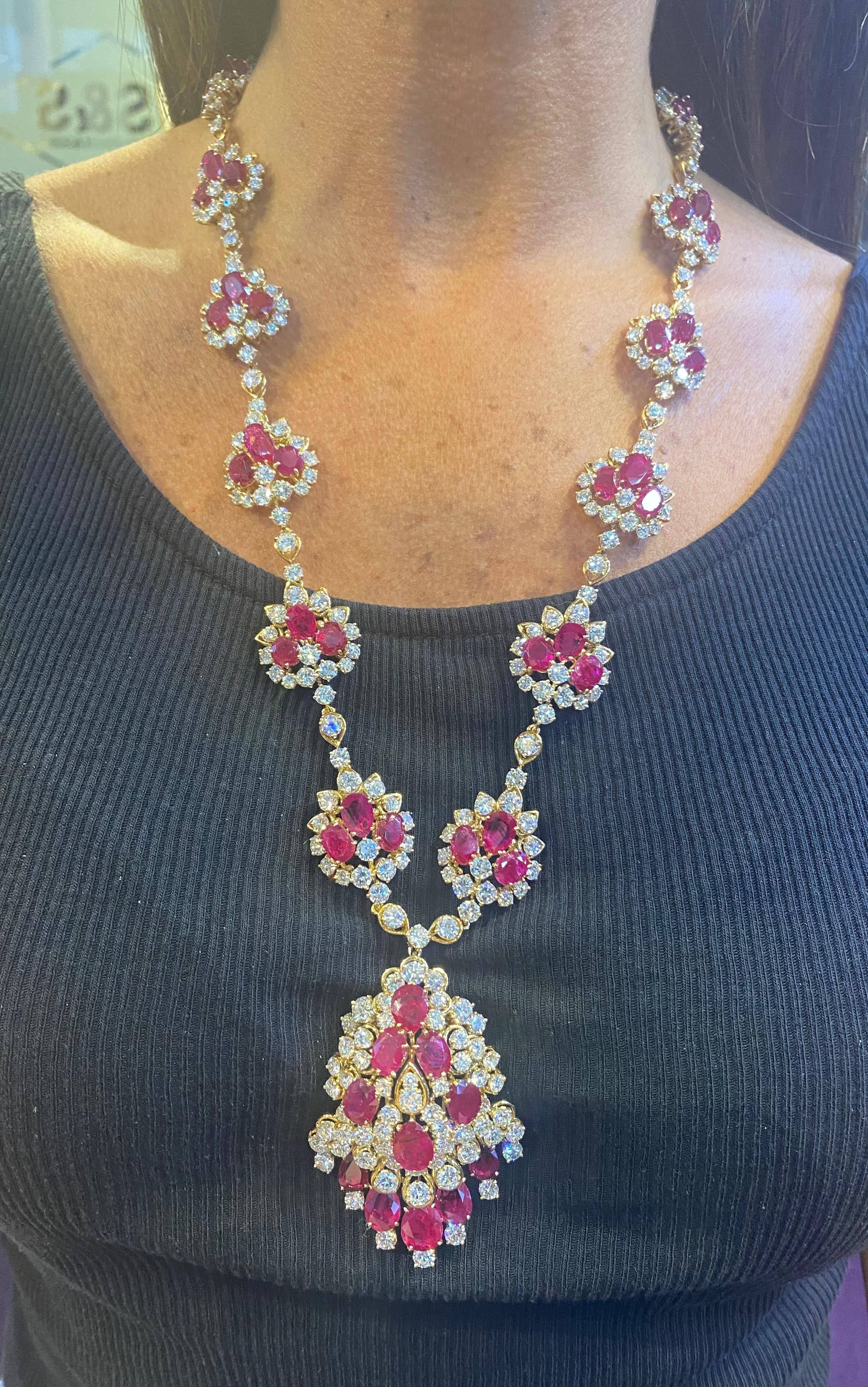 Ruby necklaces for sale Clearance
