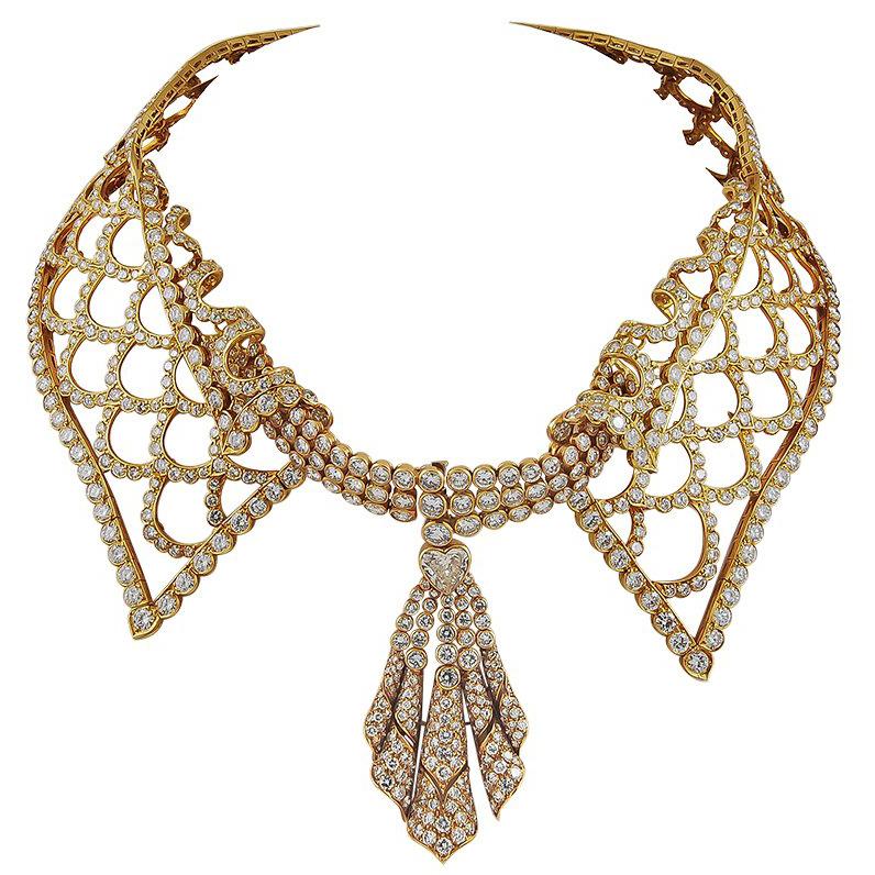 M. Gerard Diamond Choker Necklace For Sale