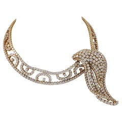 Vintage M. Gérard Diamond Pendant Necklace / Brooch