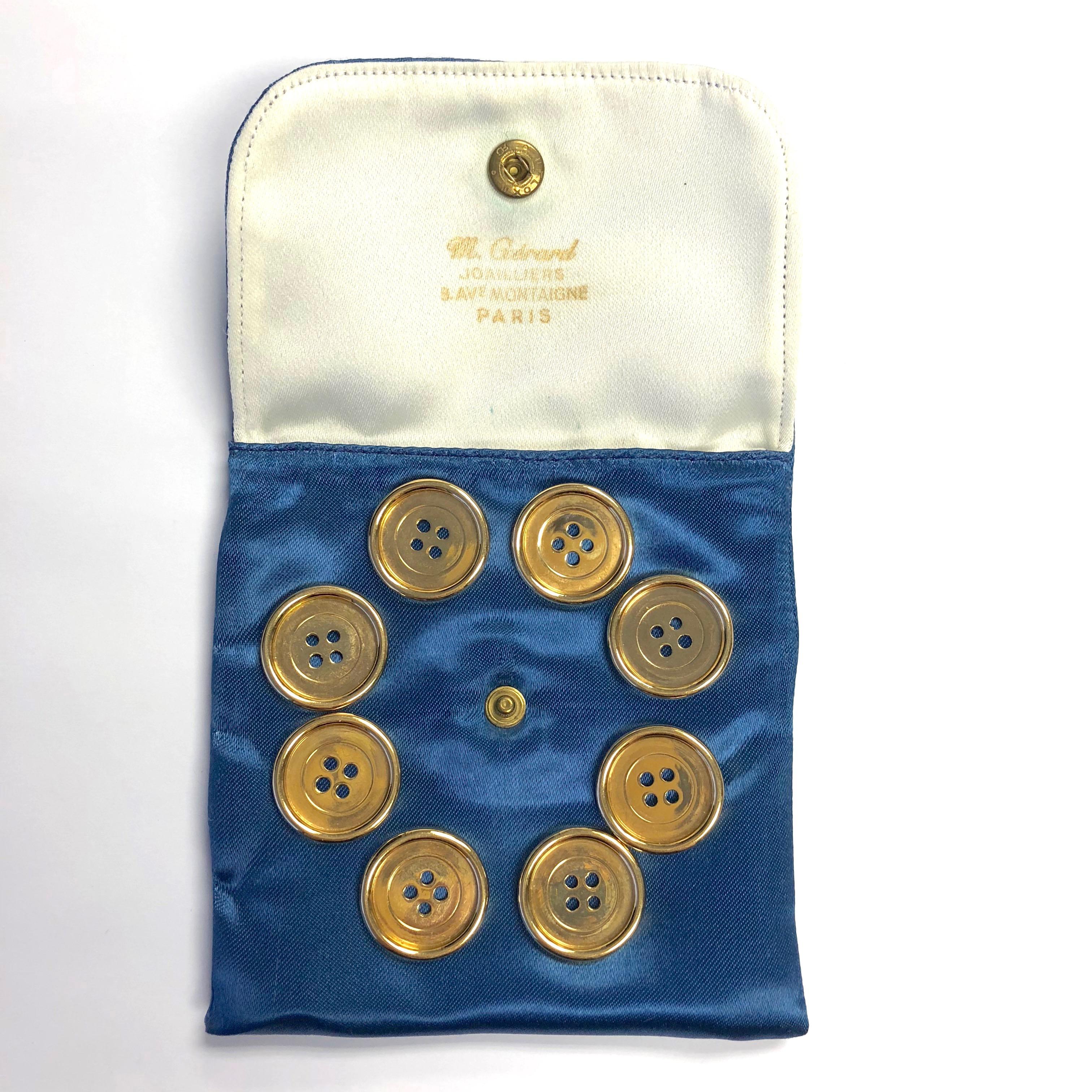 M. Gerard Paris Set of Eight Vintage Gold Buttons 2