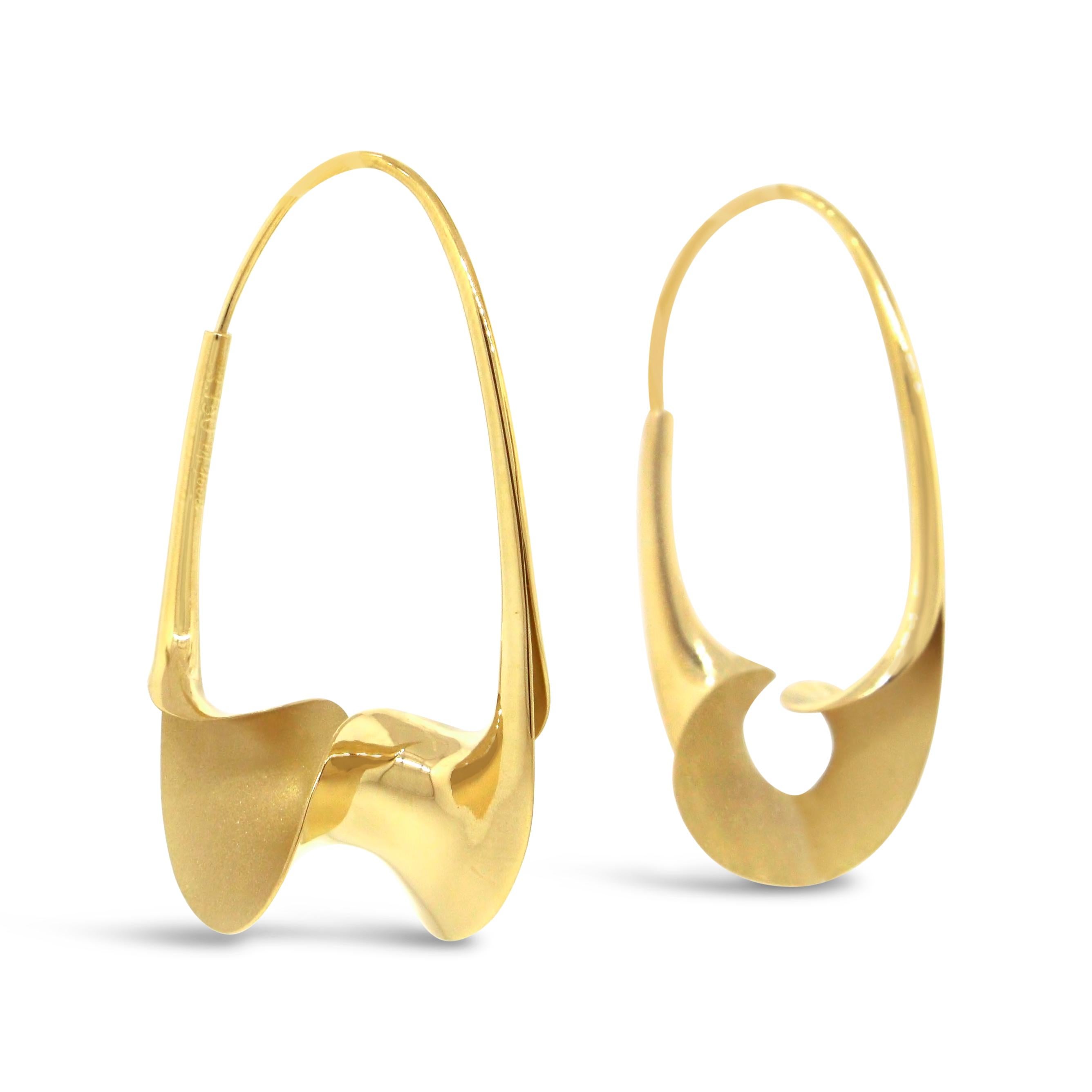 M. Good 18k Yellow Gold Torque Earrings For Sale 1