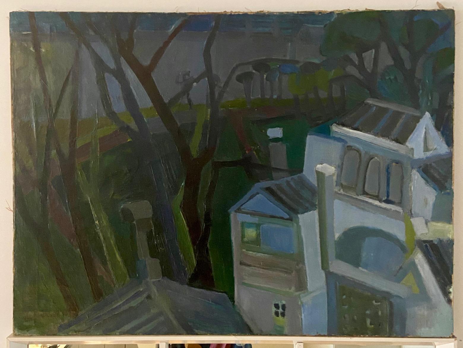 M. Gouirand, house in landscape, oil on canvas, 1955 1