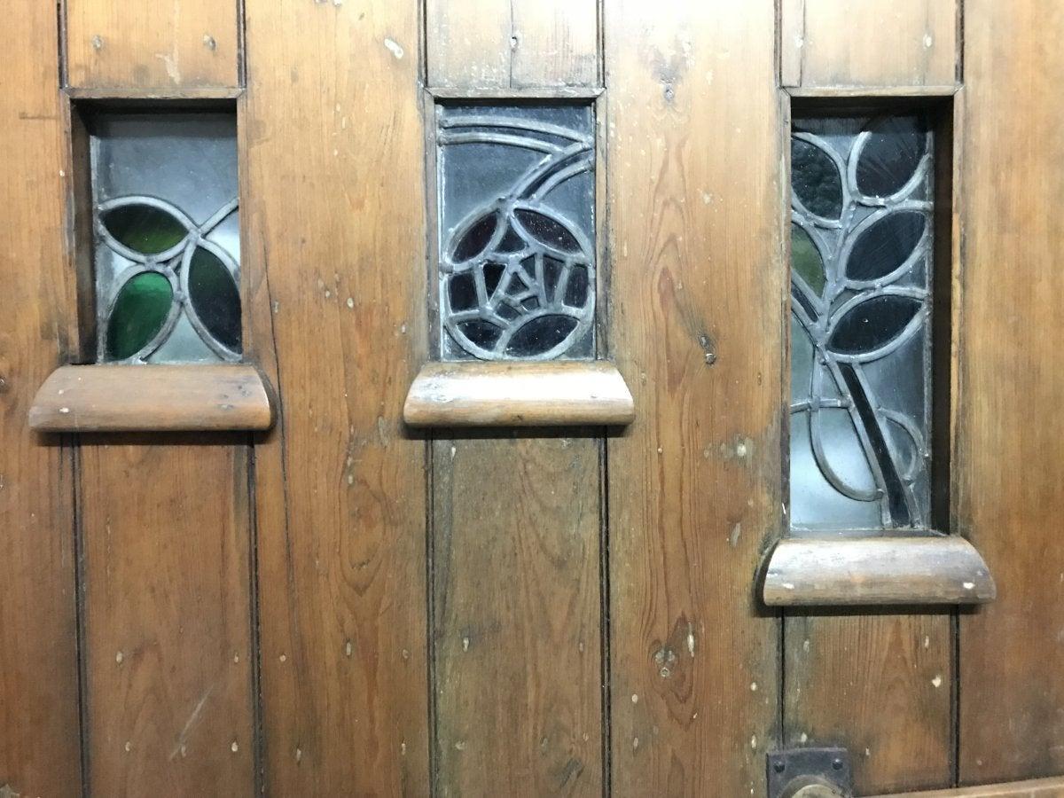 Arts and Crafts M H Baillie Scott. An Exceptional Set of Arts & Crafts Exterior / Interior Doors For Sale