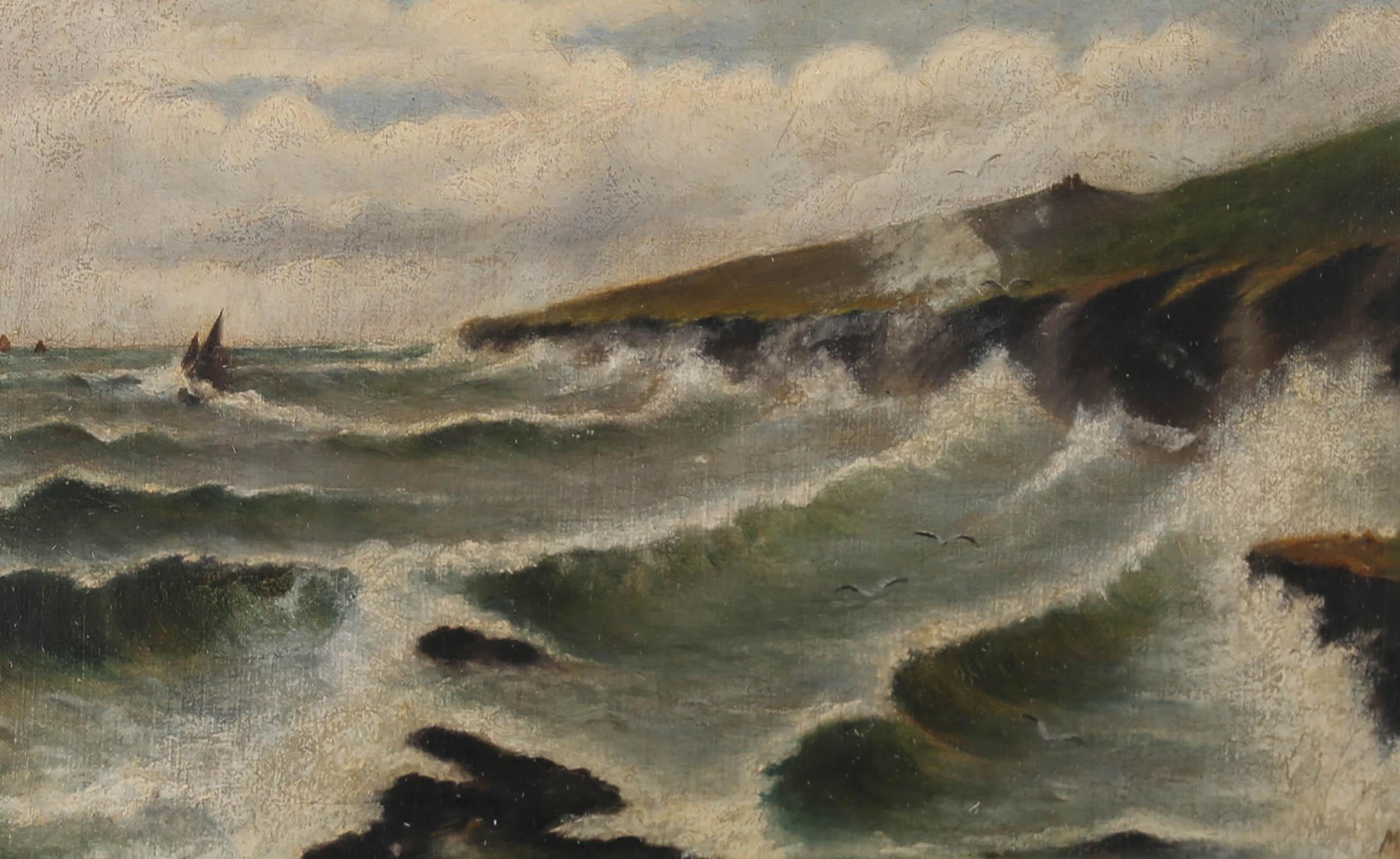 M. H - Turn of the Century Oil, Crashing Waves 3