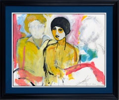 Abstract Expressionist Portrait of a Woman, Faces in the Crowd Figurative