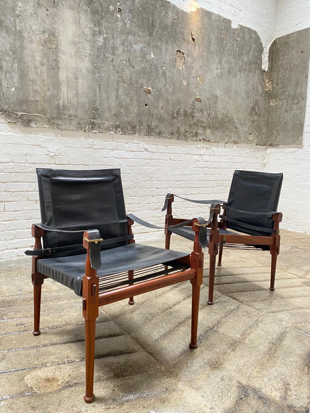 M. Hayat & Brothers Pakistani Leather Safari Chairs 3