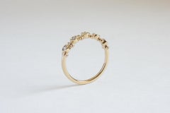 M. Hisae White Diamond Wedding Band