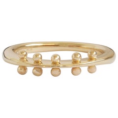 M. Hisae Bead Stacking Gold Band