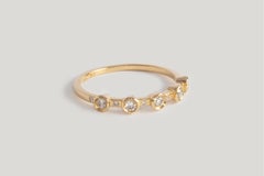 M. Hisae Five Stone White Diamond Band