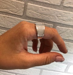 M initial diamond ring 14KT gold mens ring unisex ring