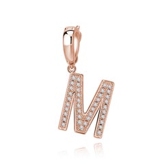 M Initial Pendant or Charm