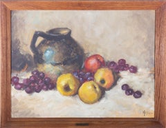 M. J. Reed - Mid 20th Century Oil, Apples And Grapes