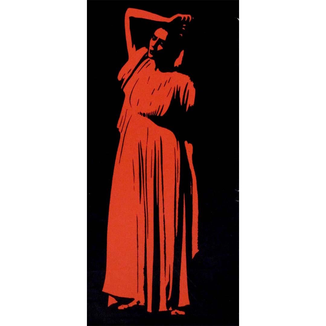 1963 Originalplakat von M. Katzourakis für das Festival d'Athènes et d'Épidaure im Angebot 2