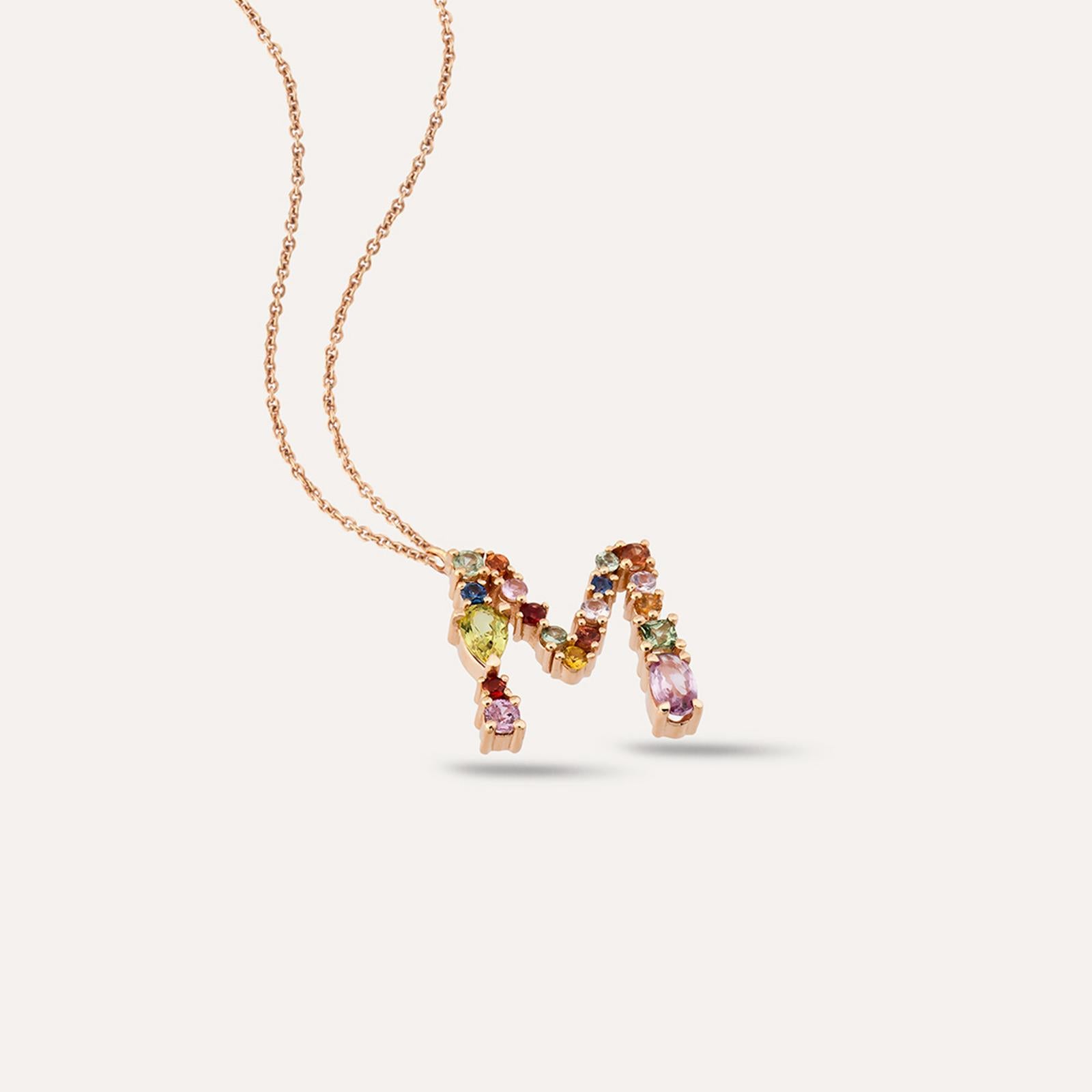 rainbow gold necklace