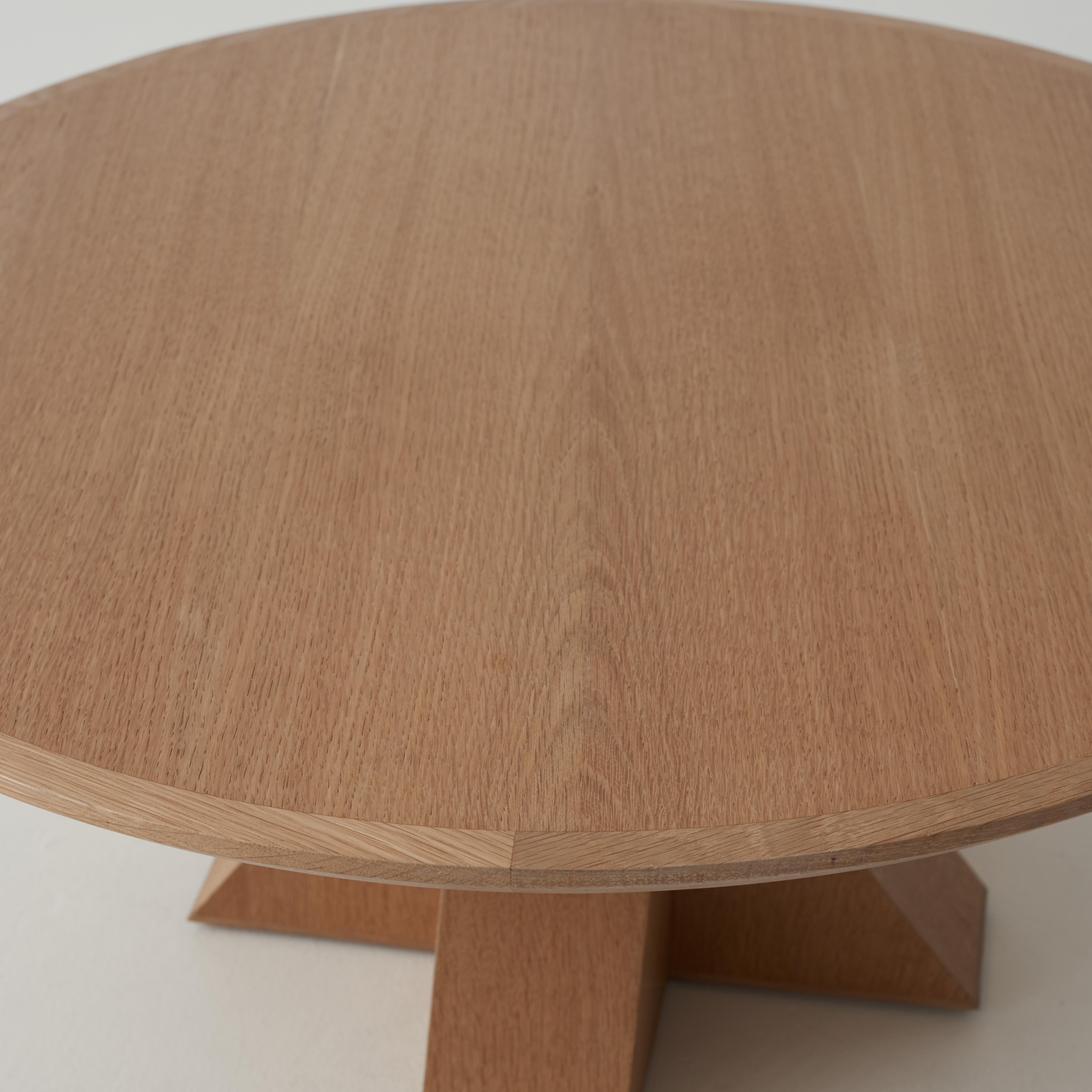 Contemporary M-Low Coffee Table by Daniel Boddam, Natural Oak For Sale