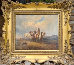 Antique The Horse Drover, 19th Century Austrian School, Oil on Canvas