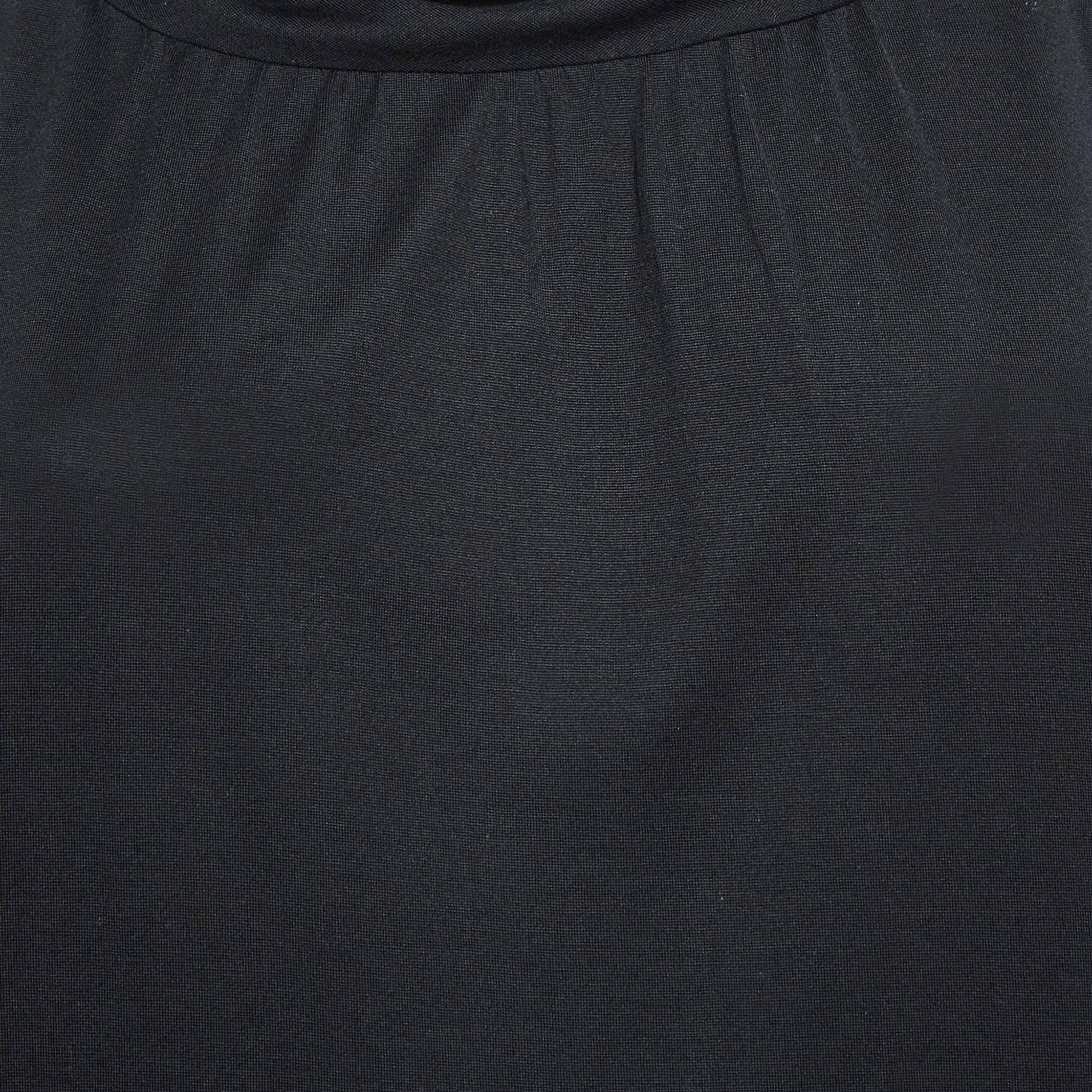 M Missoni Black Jersey Sleeveless Blouse S In Good Condition For Sale In Dubai, Al Qouz 2