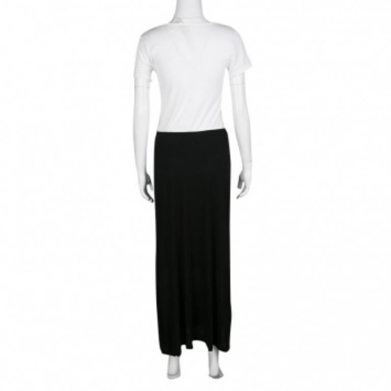 M Missoni Black Knit Elasticized Waist Midi Skirt M Bon état - En vente à Dubai, Al Qouz 2