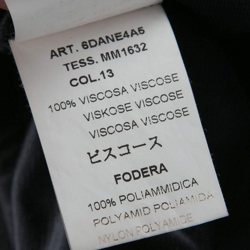 M Missoni Black Knit Elasticized Waist Midi Skirt M For Sale 2