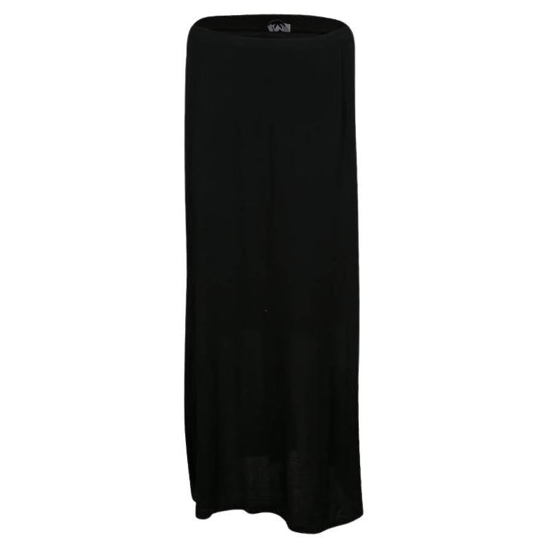 M Missoni Black Knit Elasticized Waist Midi Skirt M