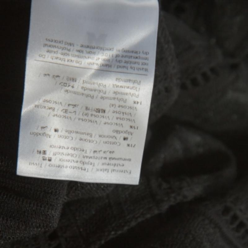M Missoni Schwarze langärmlige Strickjacke mit langen Ärmeln M im Angebot 2