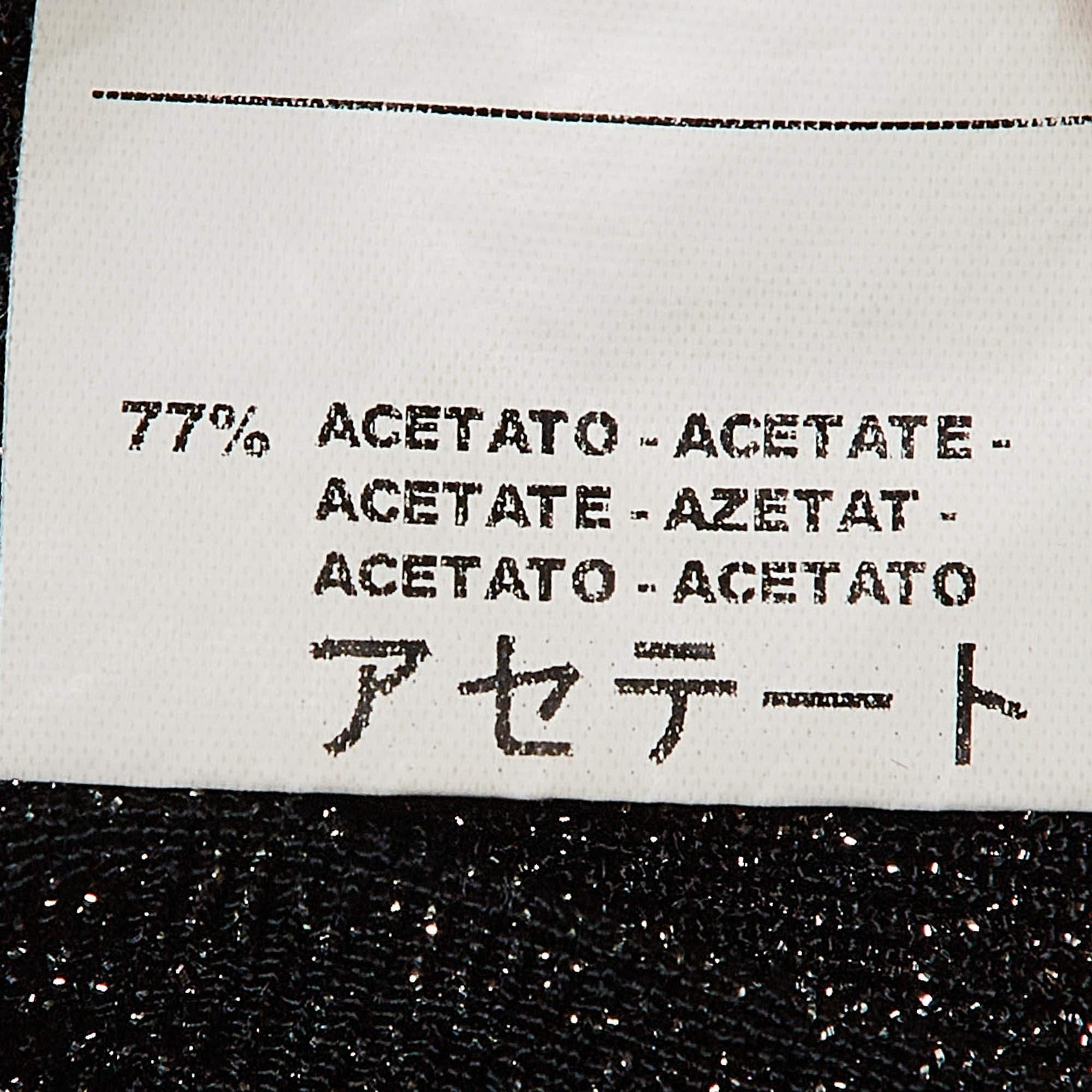 M Missoni Black Lurex Knit Leggings M For Sale 1