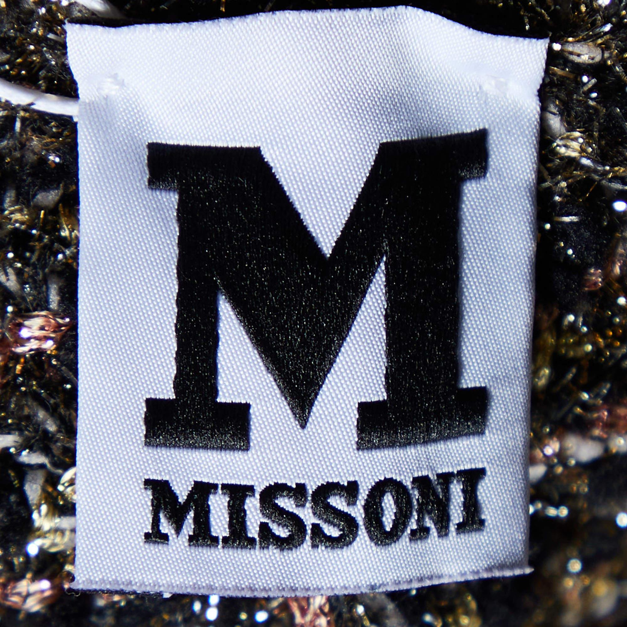Women's M Missoni Black Lurex Knit Shorts M