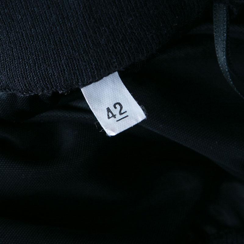 M Missoni Black Lurex Perforated Knit Pleated Skirt M Damen