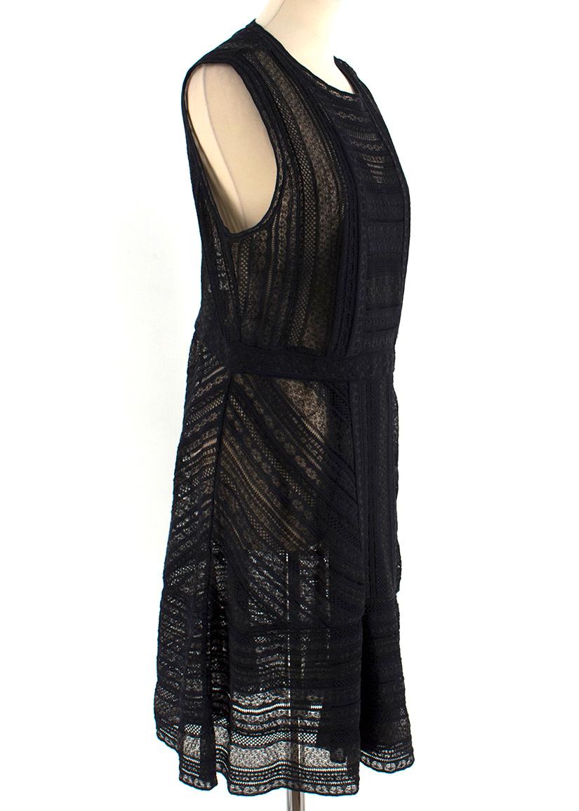 M Missoni Black Sleeveless Sheer Knit Dress

-Lace pattern effect
Sheer
-Black linings
-Round neck
-Midi dress

Please note, these items are pre-owned and may show some signs of storage, even when unworn and unused. This is reflected within the