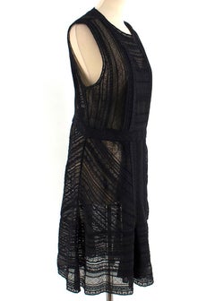 M Missoni Black Sleeveless Sheer Knit Dress - Size US 10