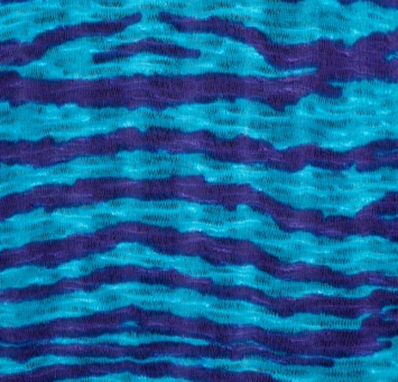 Women's M Missoni Blue Animal Pattern Wool Blend Knit Top M For Sale