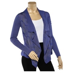 M Missoni Col châle en tricot à motifs bleu M