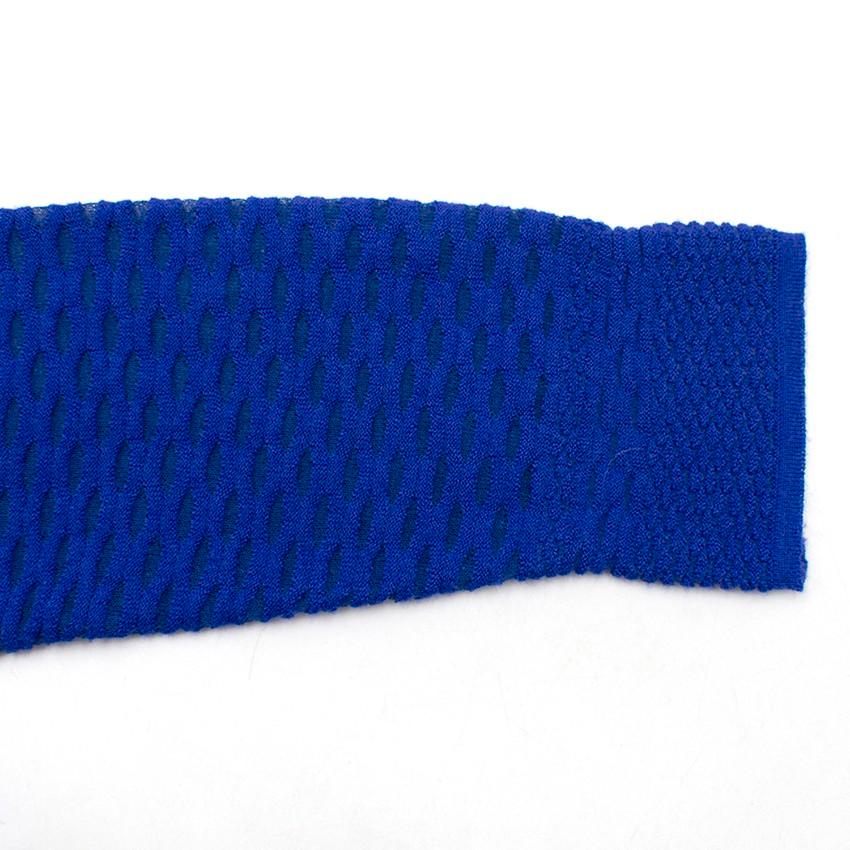 M Missoni Blue Sheer Knit Dress US 10 For Sale 2