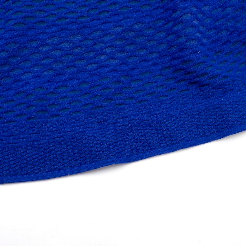 M Missoni Blue Sheer Knit Dress US 10 For Sale 3