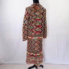 M Missoni vintage 2000s tricot skirt and cardigan outfit