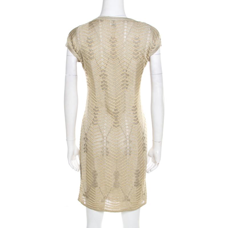 gold missoni dress