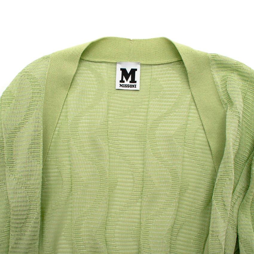 light green knit cardigan