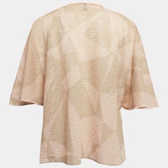 M Missoni Metallic Pink Lurex Knit Top XL