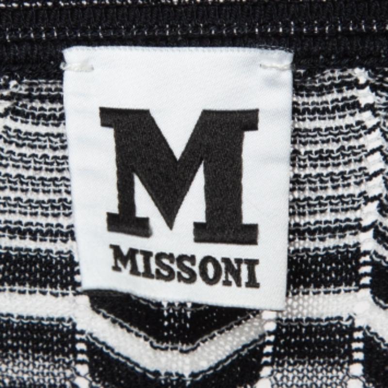 M Missoni Sudadera cuello redondo monocromo Chevron S Gris en venta