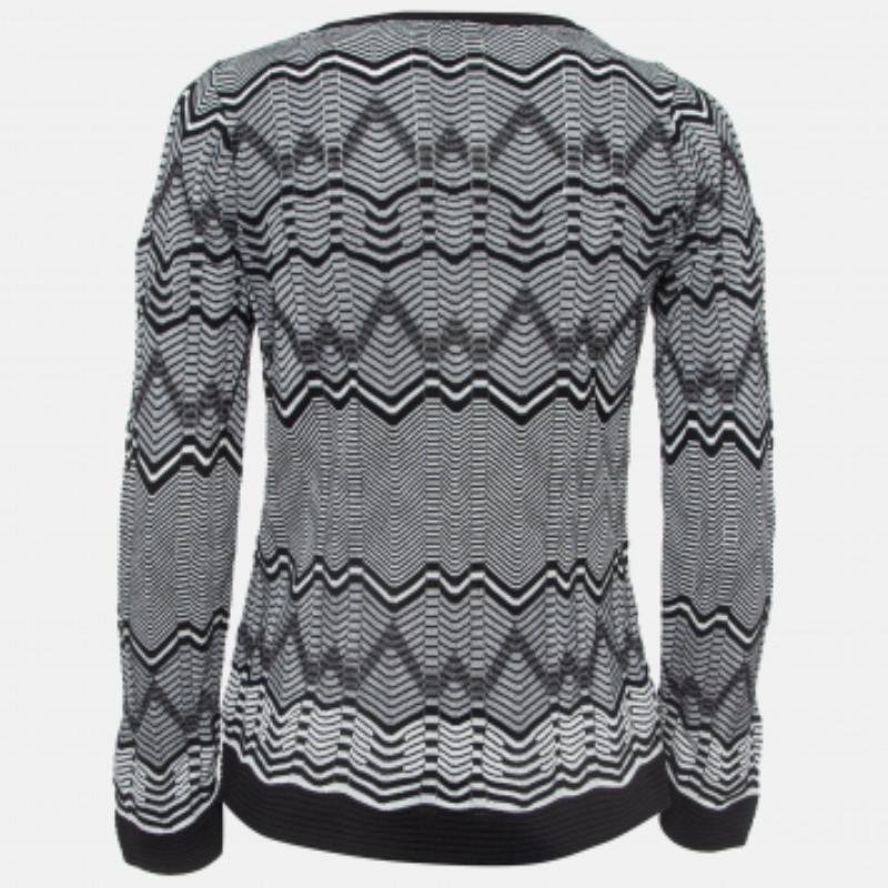 De las mujeres M Missoni Sudadera cuello redondo monocromo Chevron S en venta