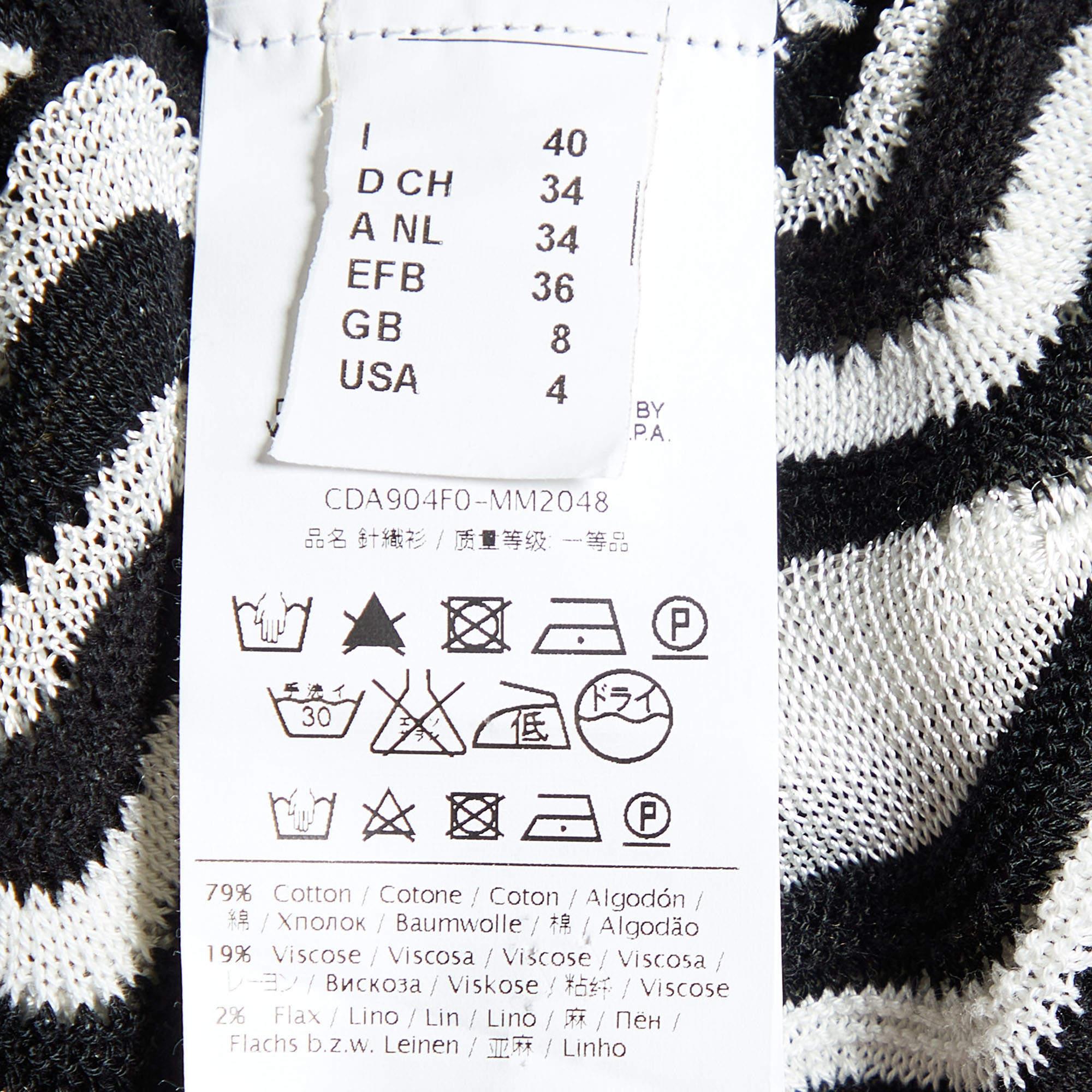 Donna M Missoni Top in maglia a motivi monocromatici S.I.M. in vendita