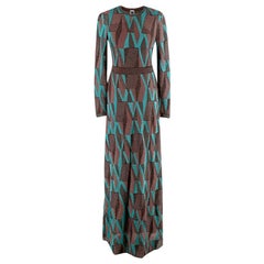 M Missoni Multi-coloured Metallic Crochet-knit Maxi Dress - Size US4