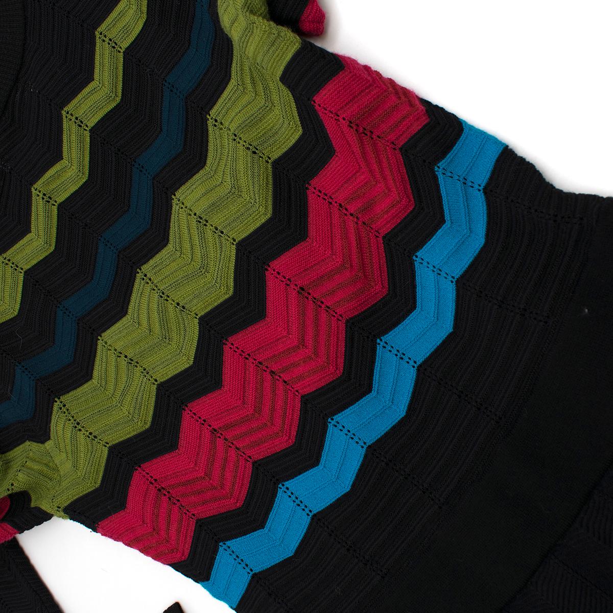 M Missoni Multicolor Knit A-line Dress Size IT 38 / US 0-2 5